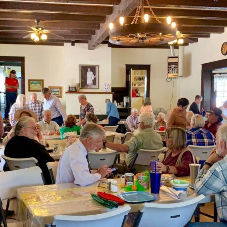 Gathering place with timeless charm filled with people enjoying the ambiance