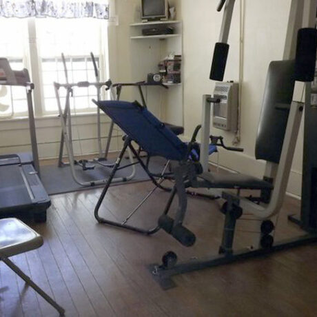 Well-equipped fitness room designed for daily workouts