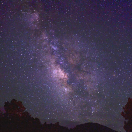Clear dark sky showcasing the Milky Way and countless stars